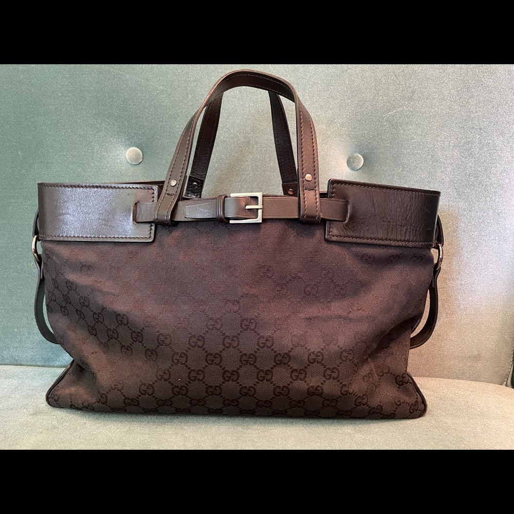 GG Tote Bag Leather AUTHENTIC serial included. - Picture 4 of 9